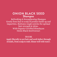 Onion black seed shampoo 300ml