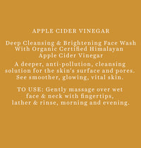 Apple cider vinegar face wash 150ml