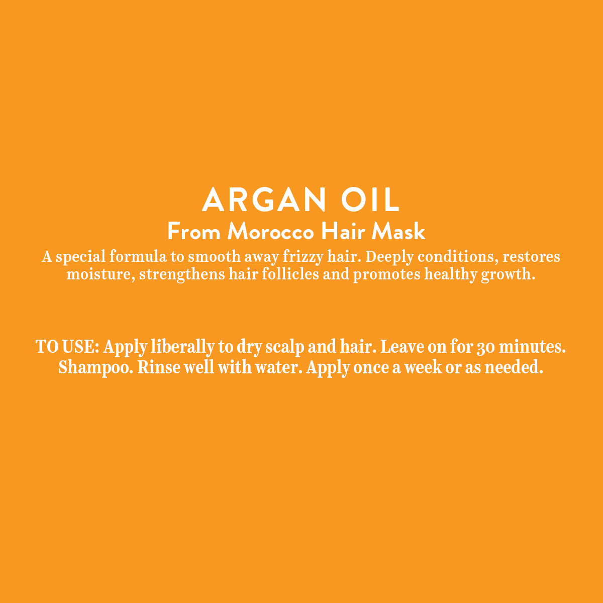 ARGAN OIL FROM MOROCCO HAIR MASK 175GM