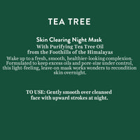 Tea tree skin clearing night mask 50gm