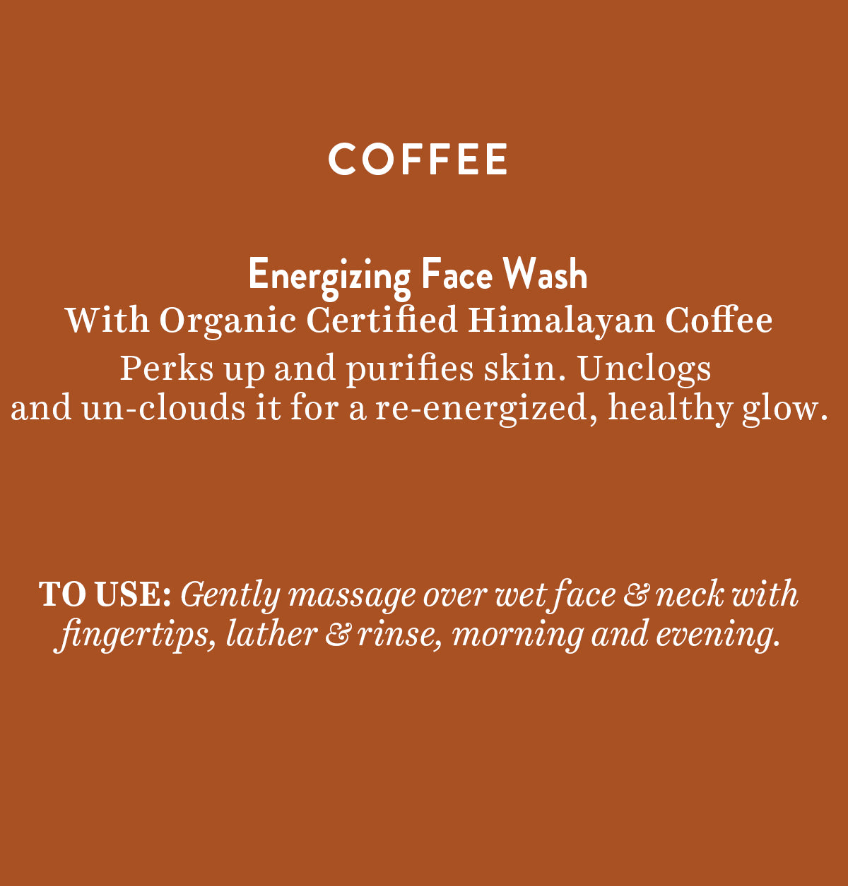 Coffee Energizing face wash 150ml