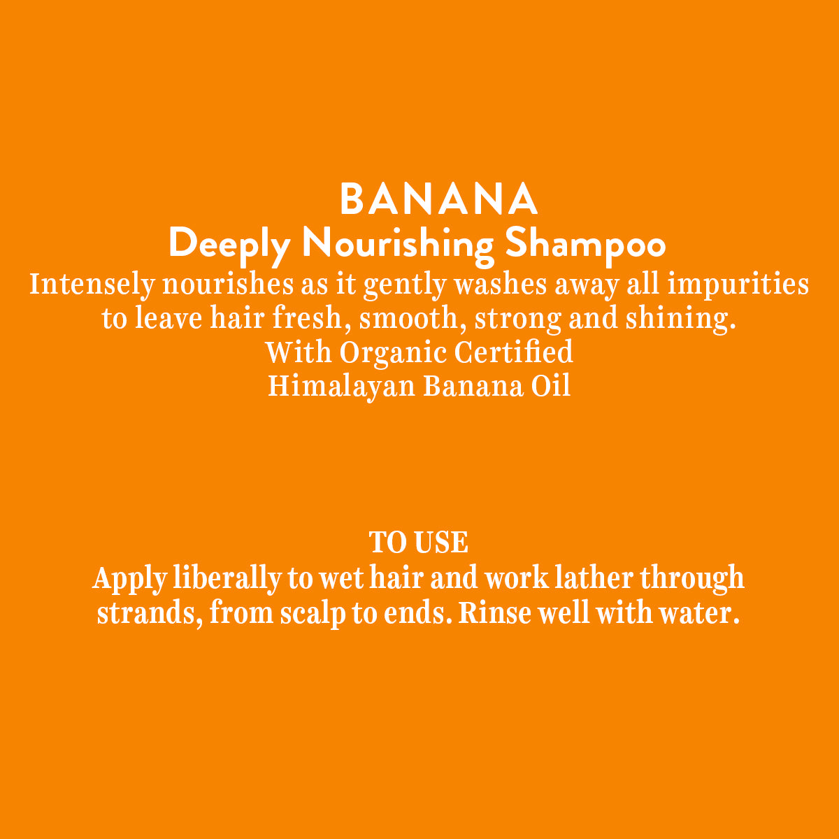 Banana deeply nourishing shampoo 300 ml