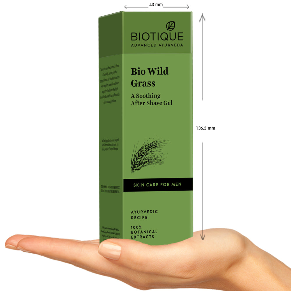 Biotique Bio Wild Grass A Soothing After Shave Gel For Men, 120Ml