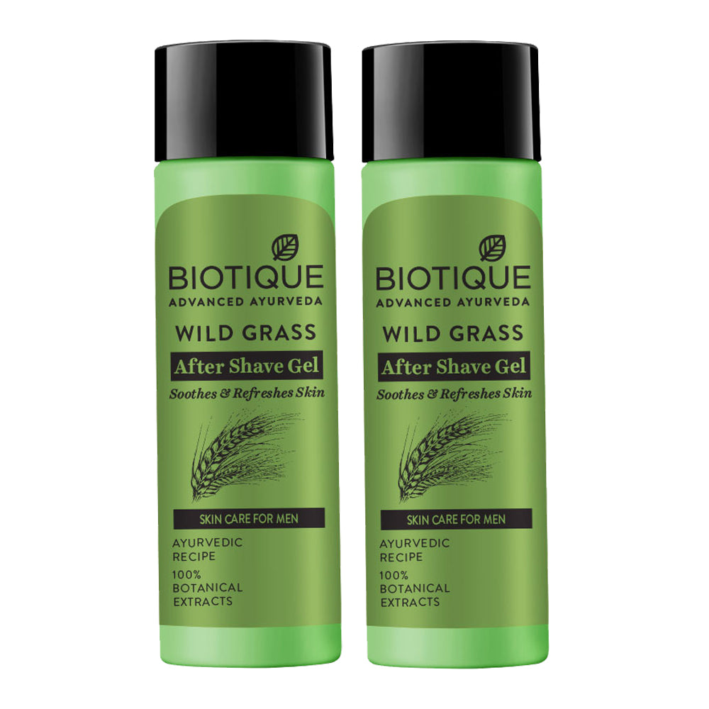 Biotique Bio Wild Grass A Soothing After Shave Gel For Men, 120Ml