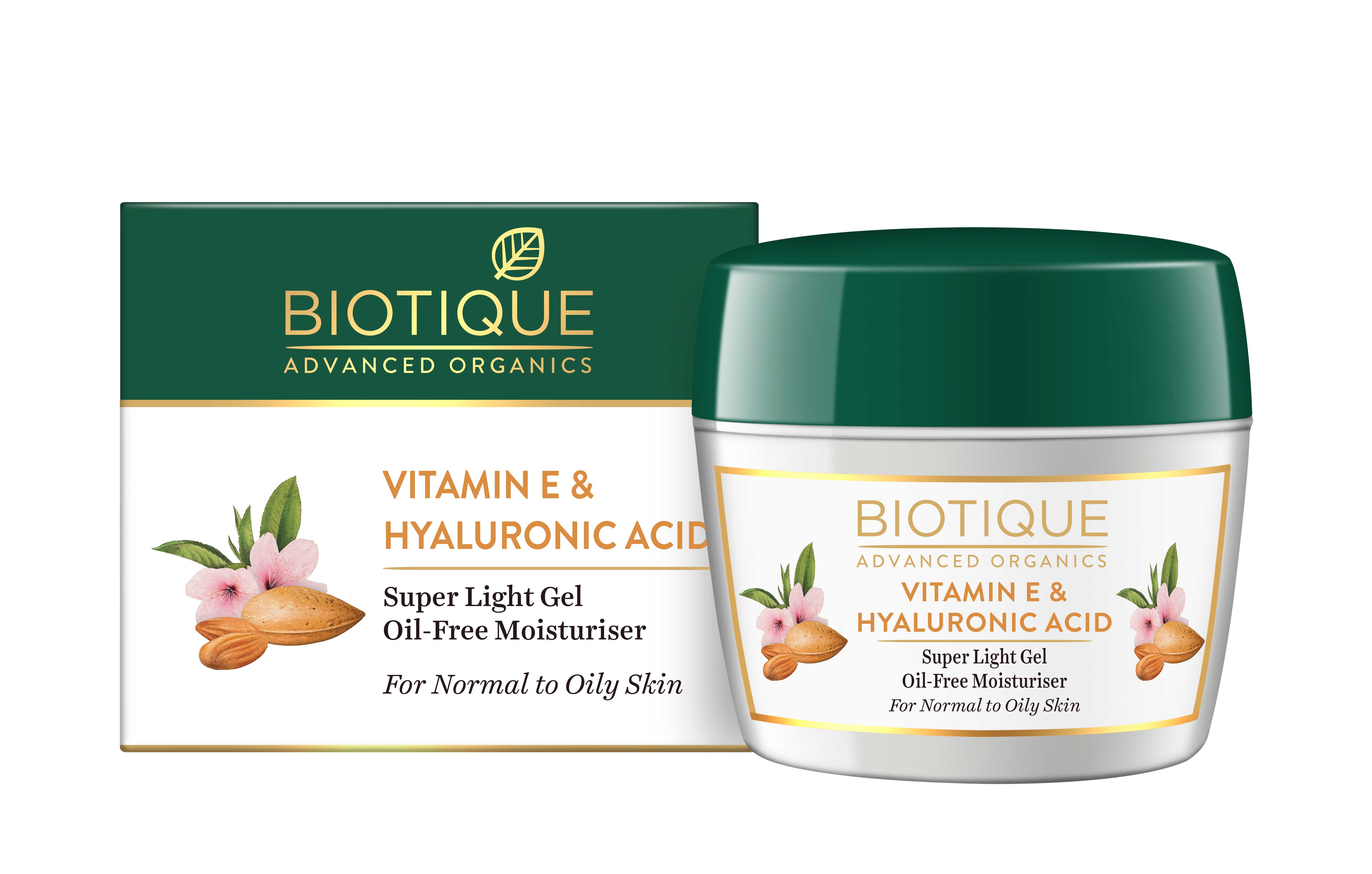 Vitamin e & hyaluronic acid super light gel oil-free moisturiser