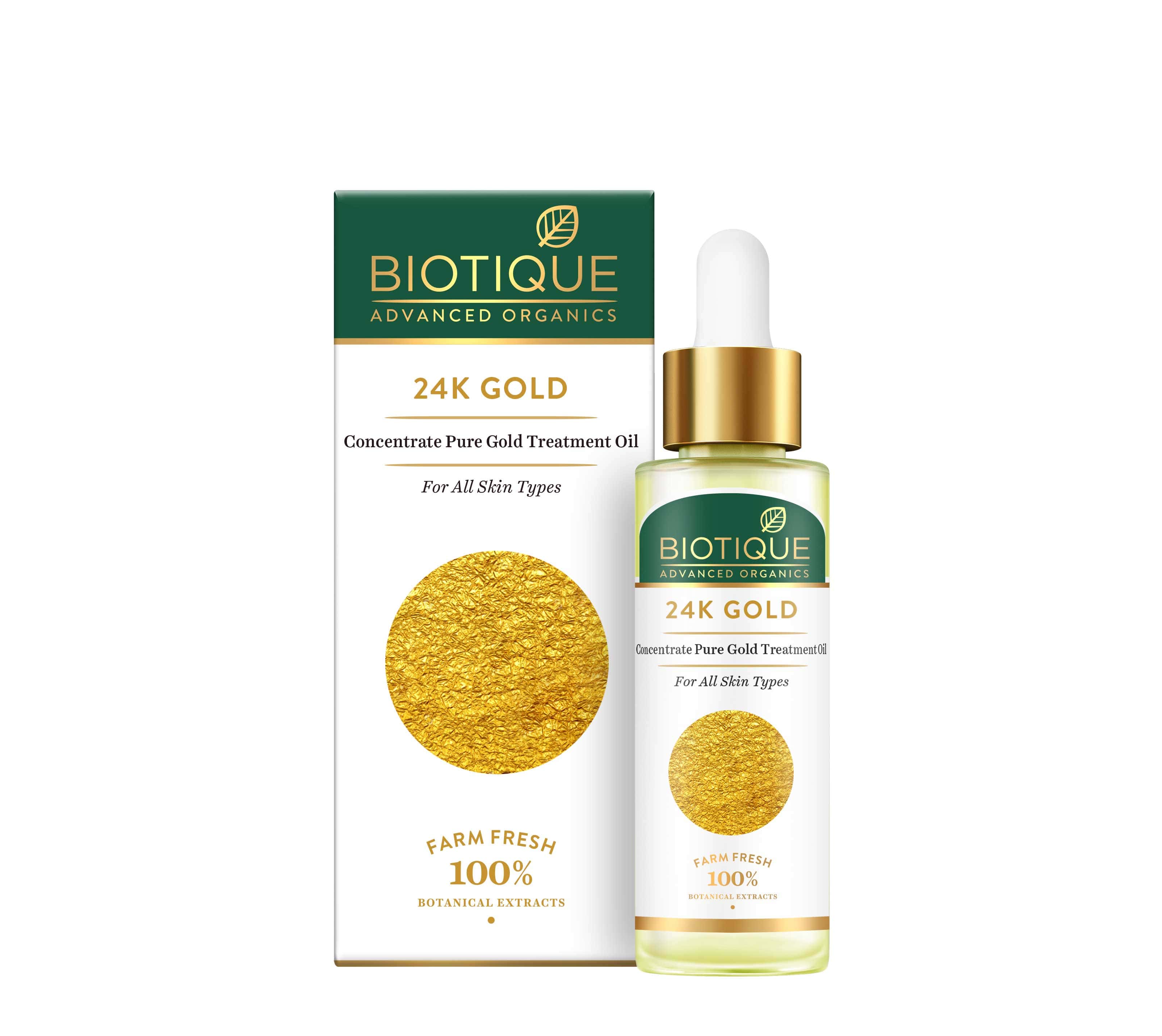 24K GOLD TREATMENT OIL Concentrate Pure Gold