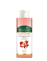 Clarity cleanser clay fresh, hibiscus & grapefruit shower gel 200ml