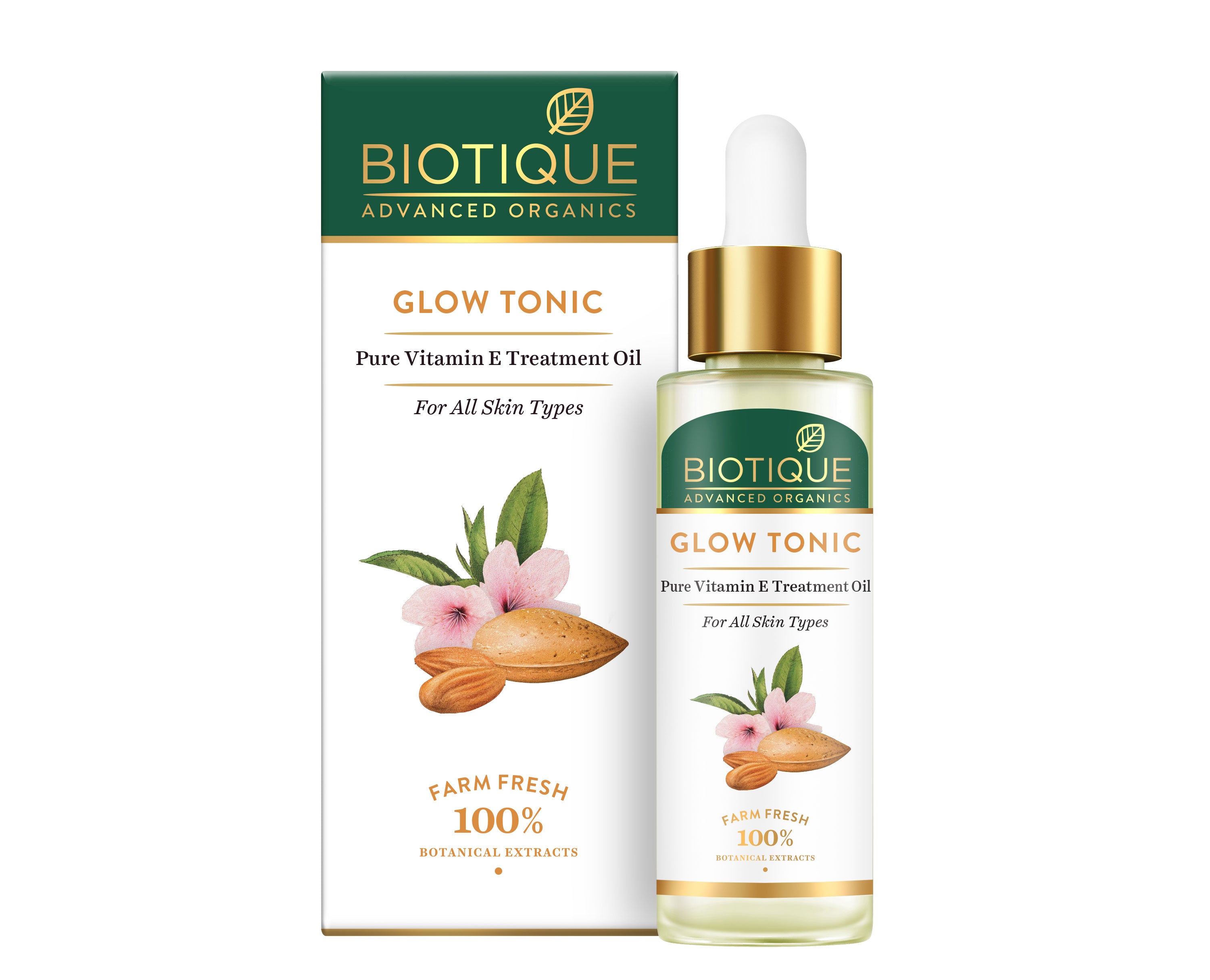 Glow tonic pure vitamin e treatment oil 30ml