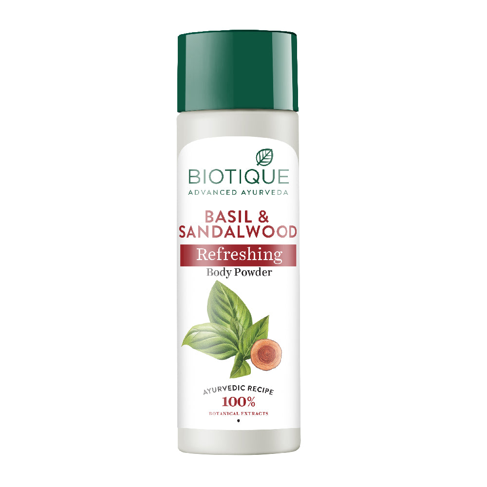 Basil & sandalwood refreshing body powder 150g