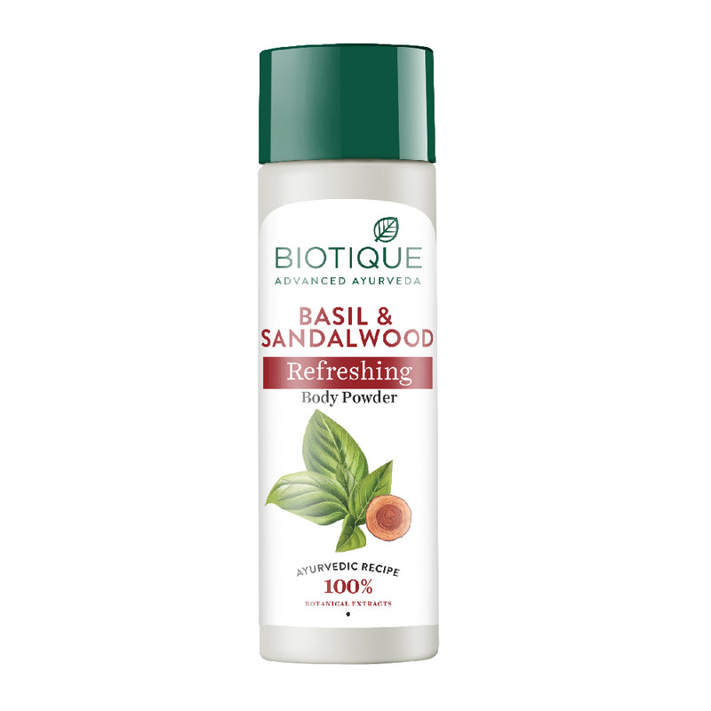 Basil & sandalwood refreshing body powder 150g