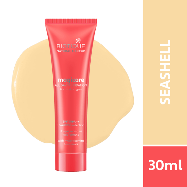 Biotique natural makeup magicare all day foundation, gypsum, 30ml