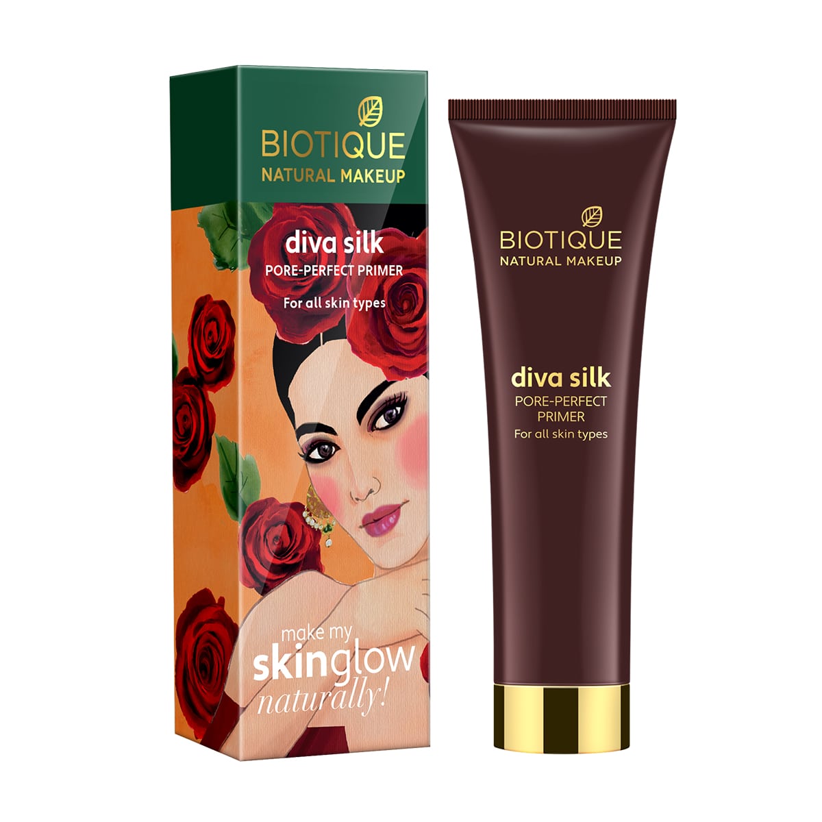 Biotique Natural Makeup Diva Silk Pore Perfect Primer, 30ml