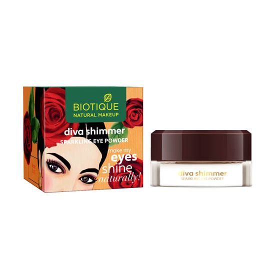 Biotique natural makeup diva glimmer sparkling eyeshadow, amber blaze, 1.5g