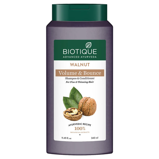 Walnut volume & bounce shampoo and conditioner 120ml
