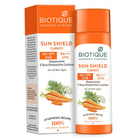 Sun shield carrot 40+spf sunscreen lotion 50ml