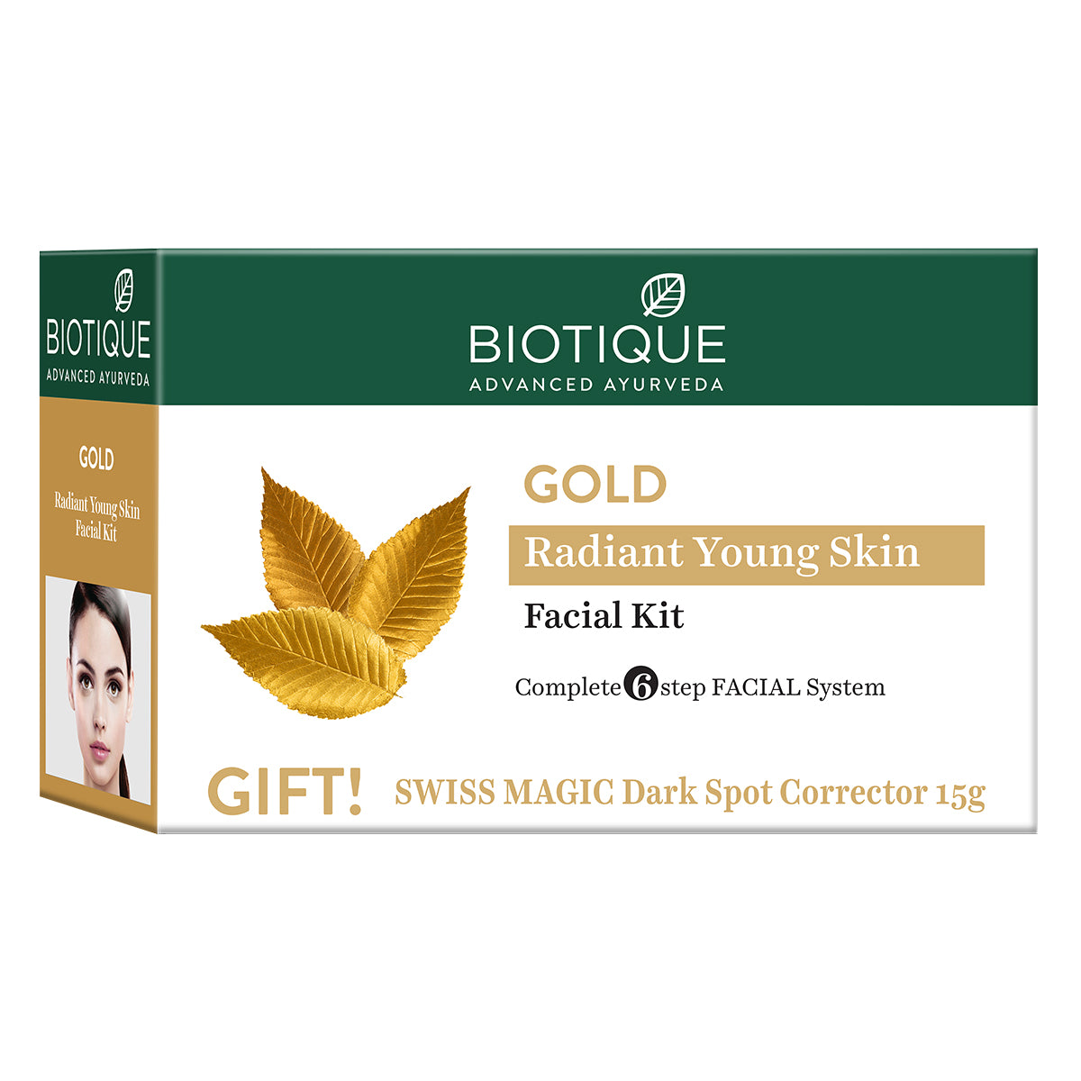 Gold radiance young skin facial kit 5x10g+15g