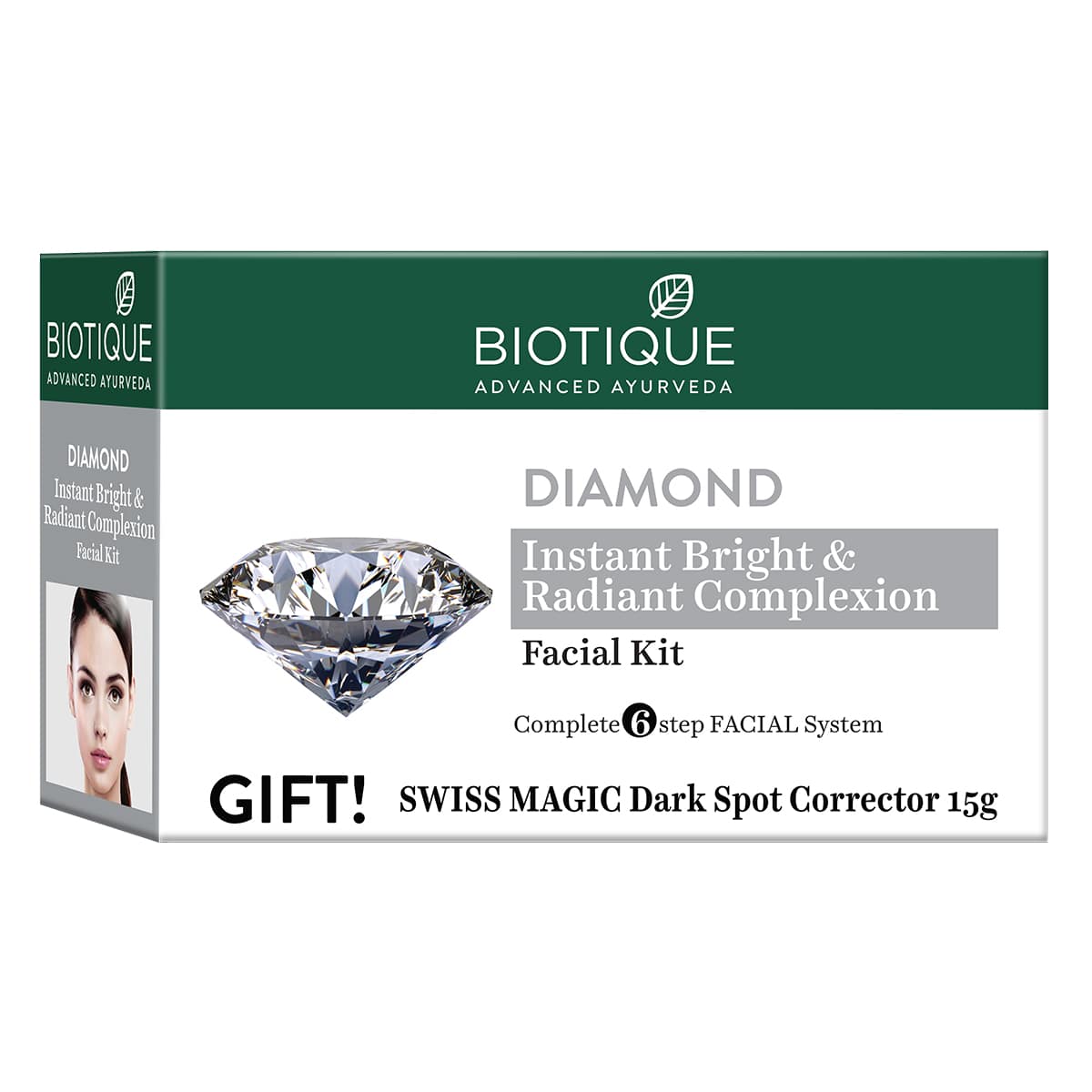 DIAMOND Instant Bright & Radiant Complexion Facial Kit (5x10g + 15g)