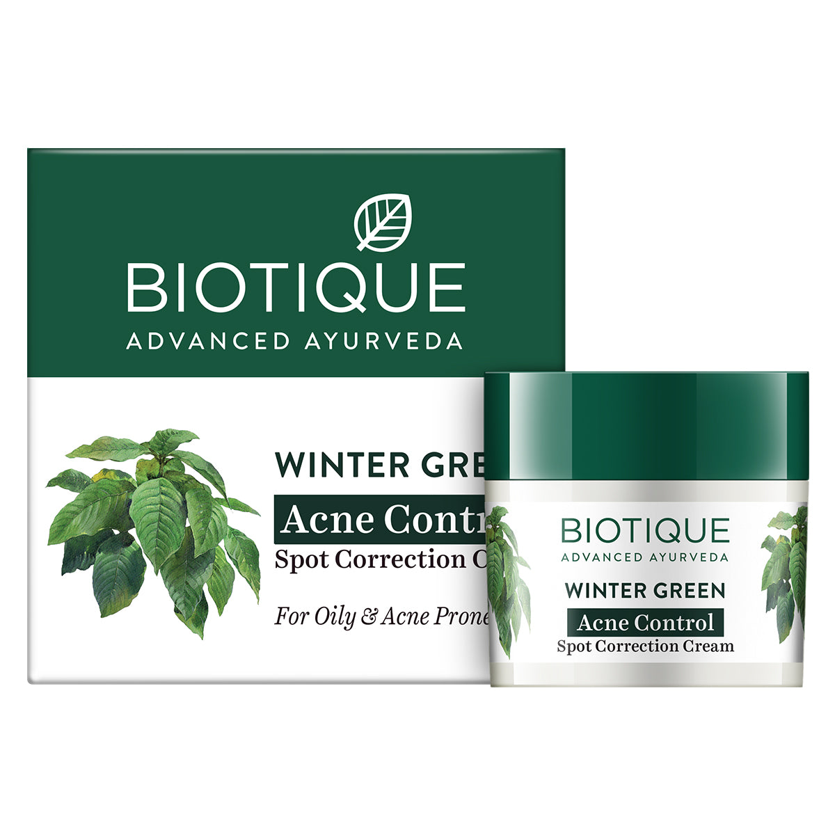 Biotique winter green acne control spot correction cream 15g