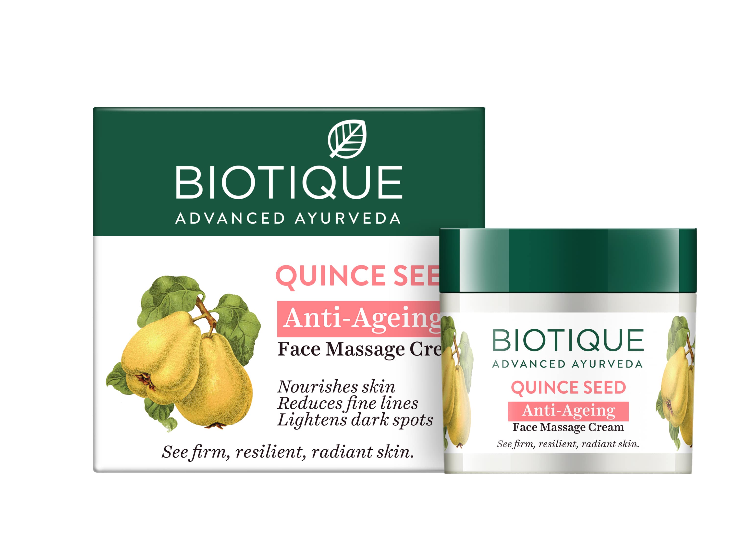 Quince seed anti-ageing face massage cream