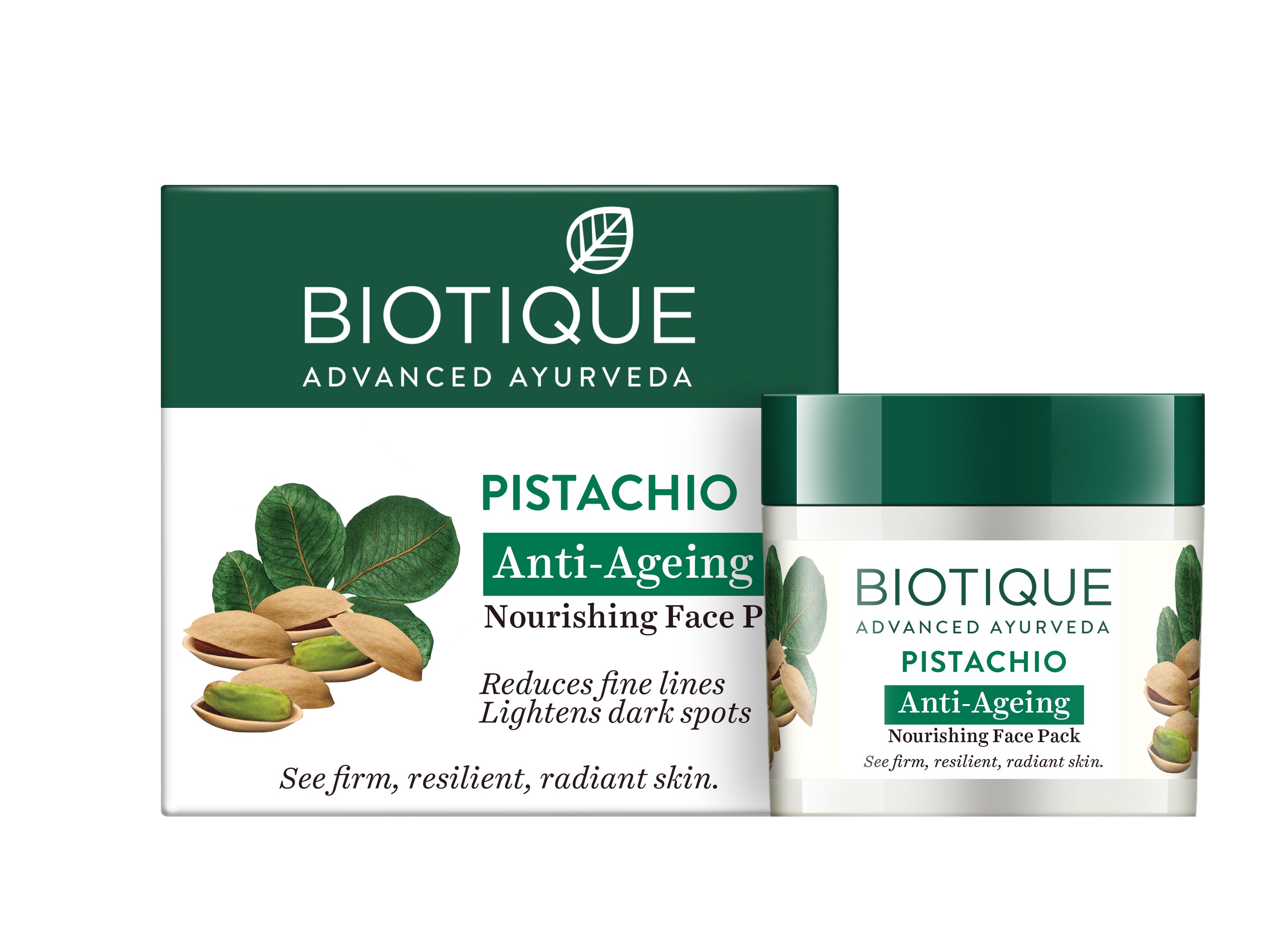 Pistachio anti ageing nourishing face pack