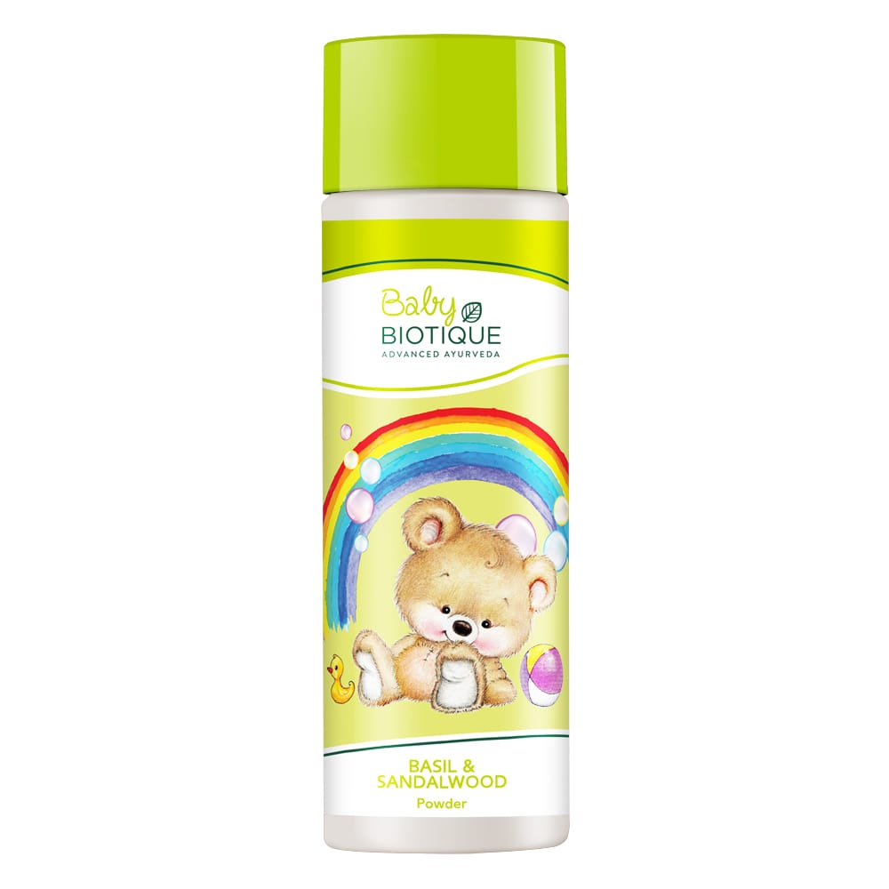 Biotique basil & sandalwood baby powder 150 gm (mickey powder)